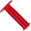 Lizard Skins Waffle Flange Single Compound MTB Grips - Red